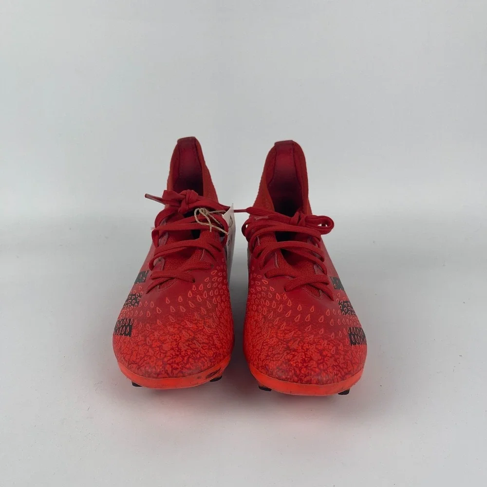 Adidas Predator Edge 4 FXG Soccer Cleats kids 5‎ Red Black Lace Up GW0970